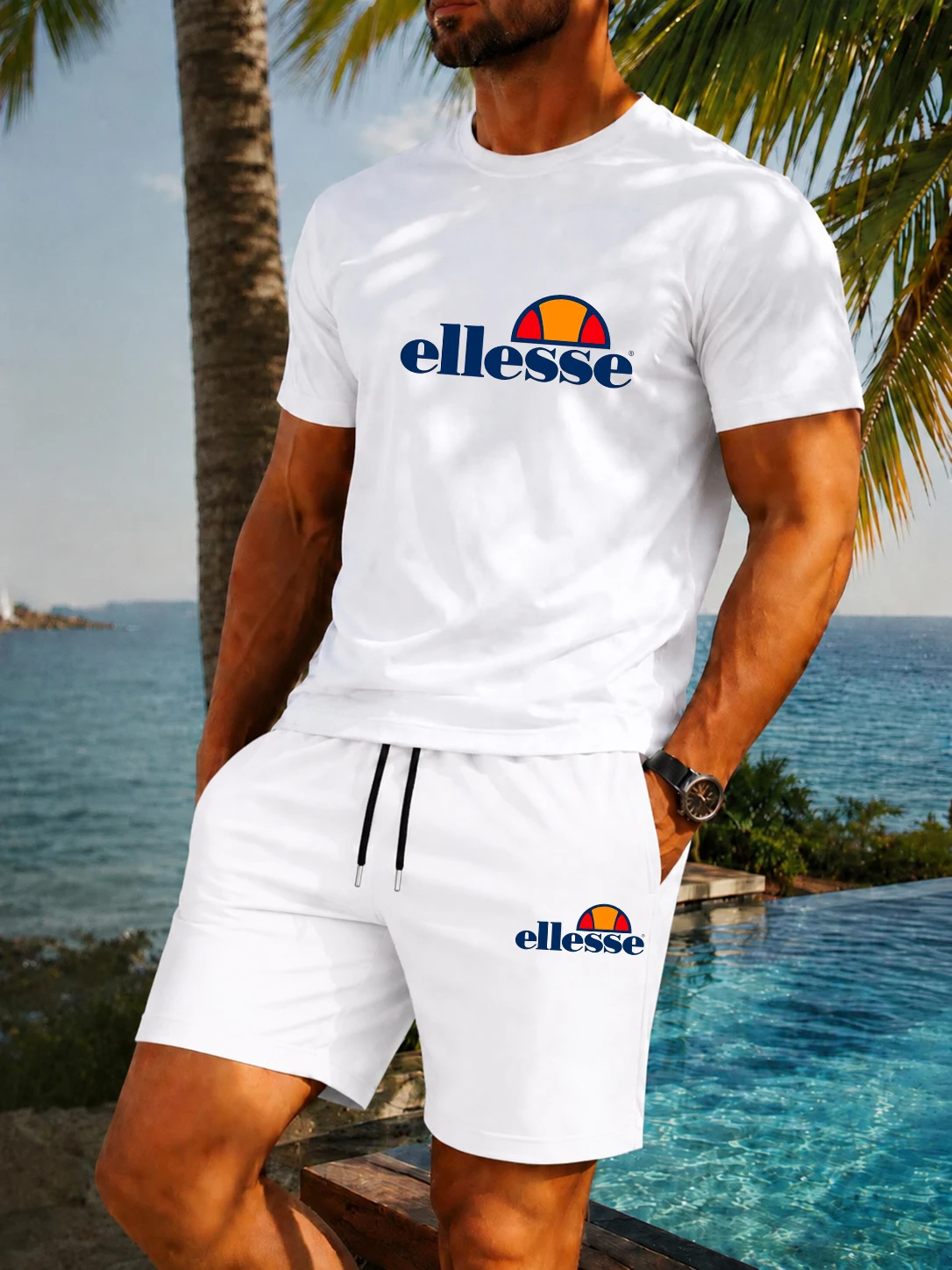 Men'S Fashion Undershirt - Nouvel ensemble deux pièces pour hommes,