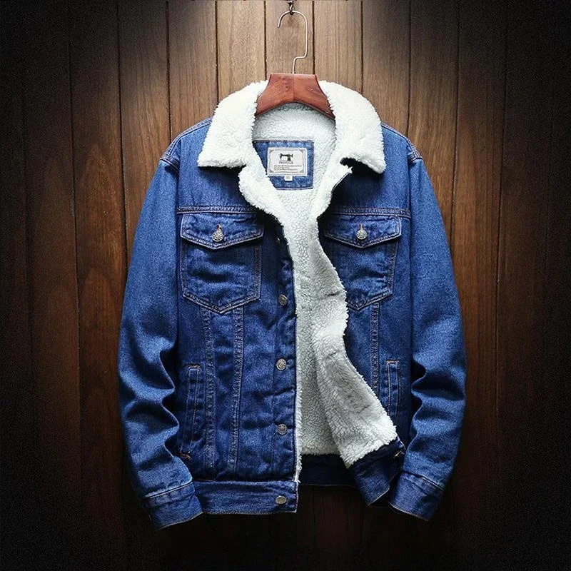 Mens Fashion Denim Jacket - Vestes en jean homme rembourrage avec