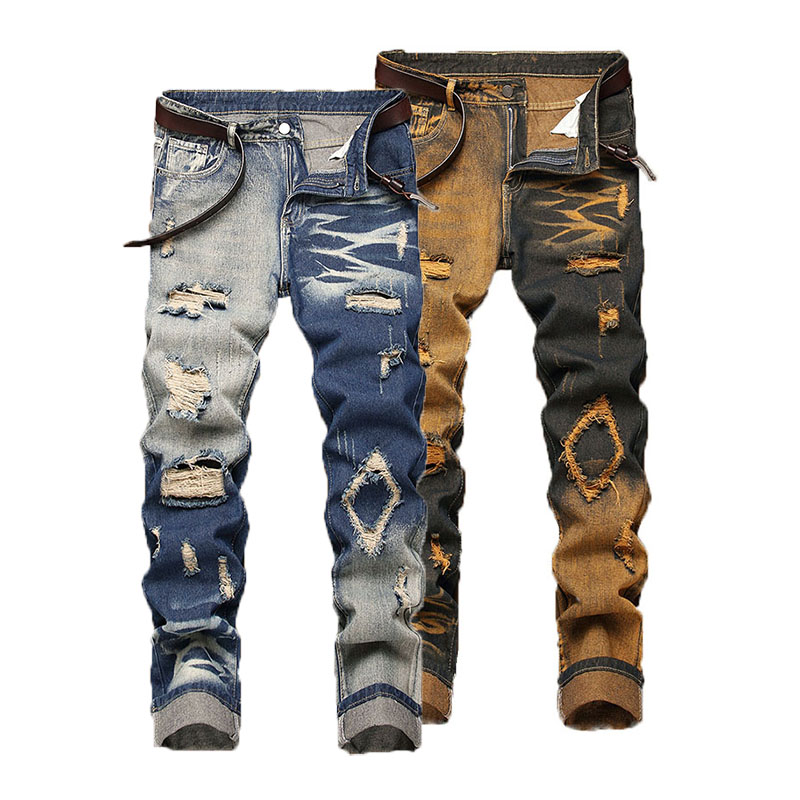 Men'S Fashion For 60 Year Old - Nouveau jean rétro pantalon droit homme