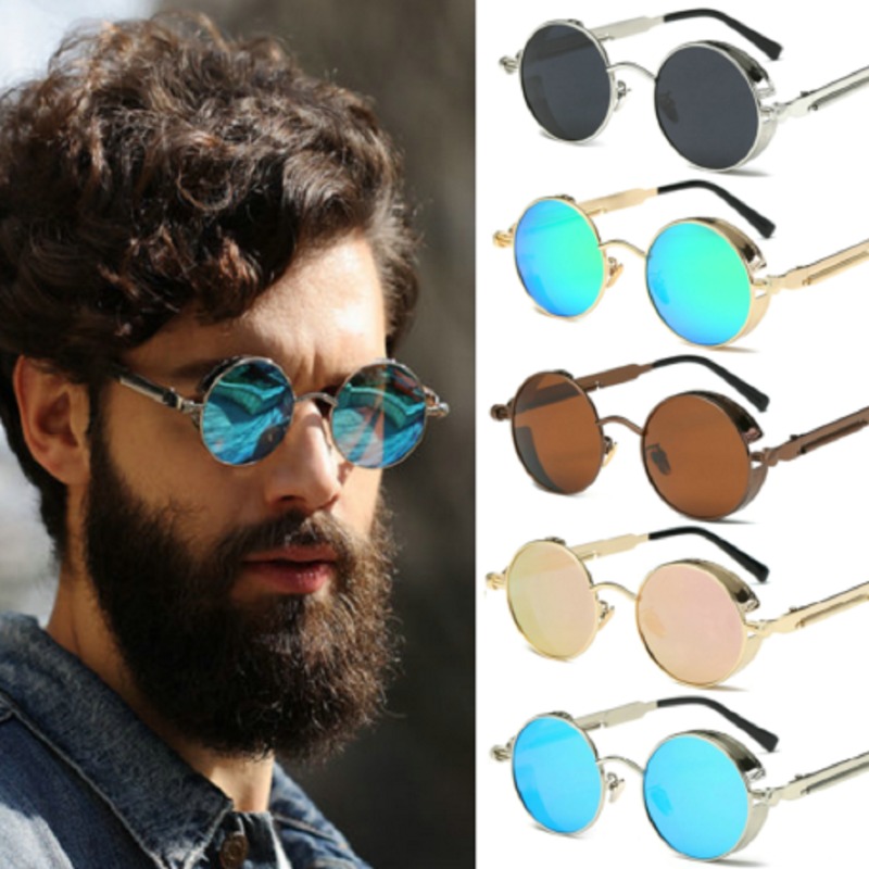 Men'S Fashion Glasses - Lunettes de soleil steampunk en métal