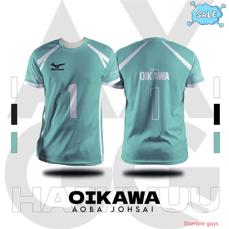 Men'S Fashion Undershirt - T-shirt de sport Kuroo Kozume Volleyball