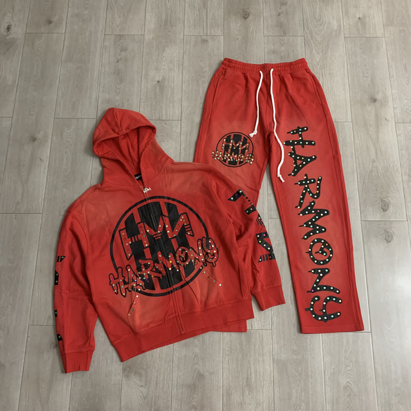 Men'S Fashion Zipper Hoodie - Ensemble sweat à capuche et pantalon