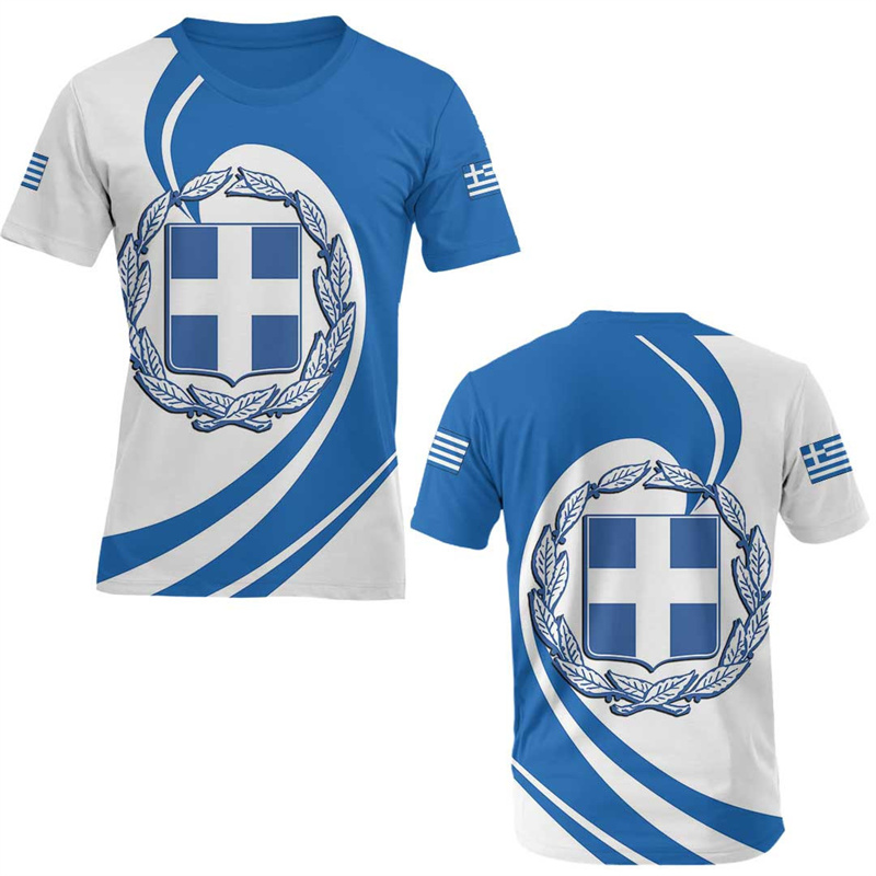 Men'S Fashion Greece - T-shirt graphique imprimé en 3D pour