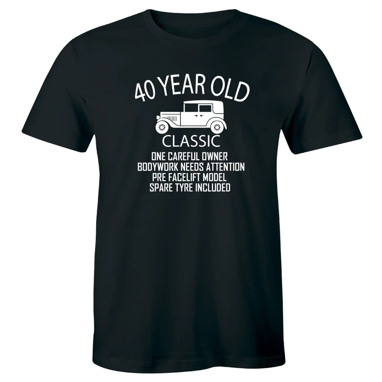 Mens Fashion In 40S - T-shirt classique rétro pour 40e anniversaire,