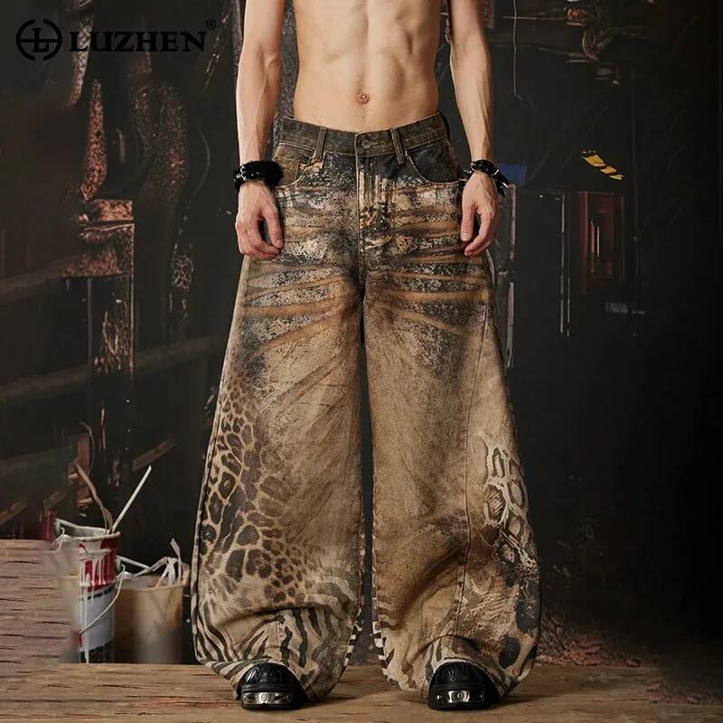 Men'S Fashion For 60 Year Old - LUZHEN 2026 Nouveau Jean Décontracté Ample