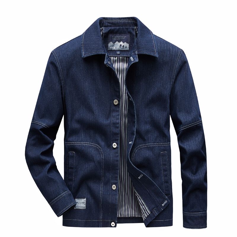 Mens Fashion Denim Jacket - Veste en jean pour hommes, tendance