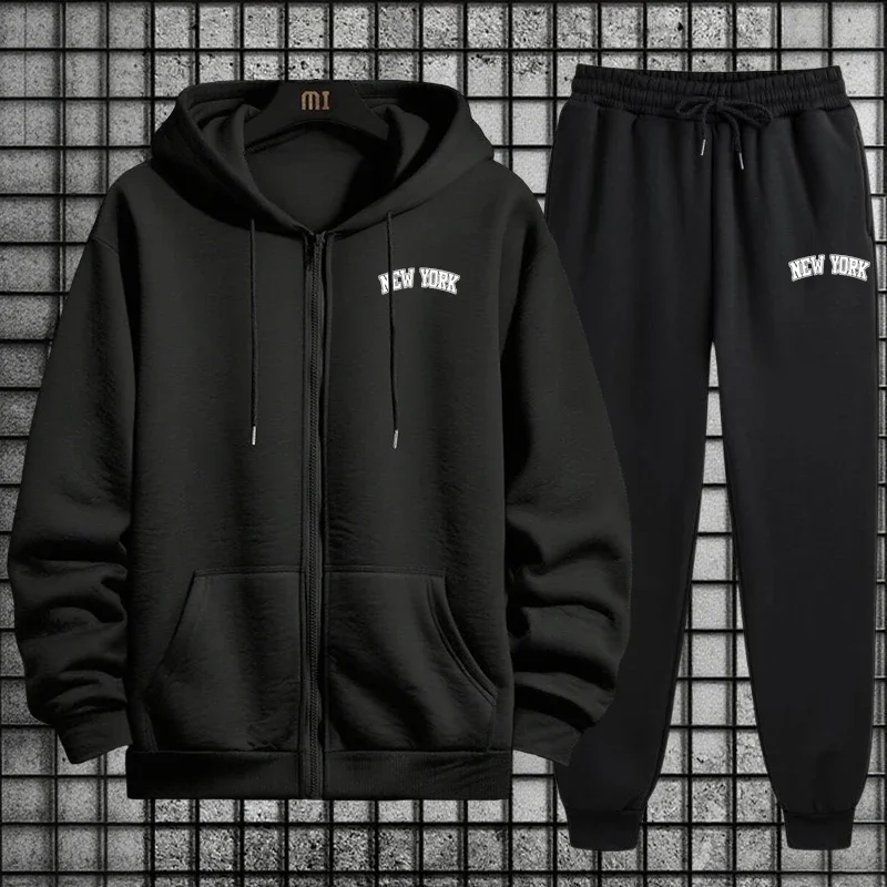 Men'S Fashion Zipper Hoodie - Survêtement Homme Qualité Supérieure Printemps 2026