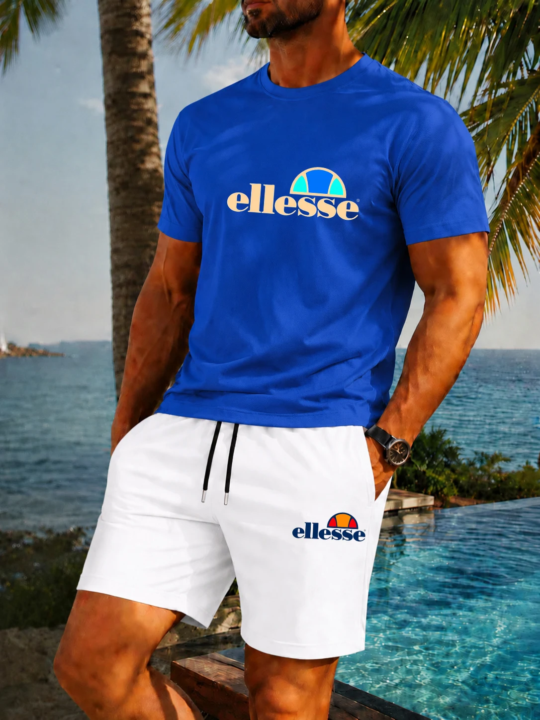 Nouvel ensemble deux pièces po - Men'S Fashion Undershirt avis et prix