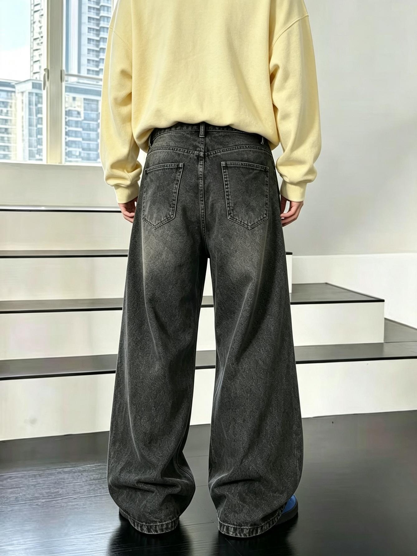 Jean en denim Y2K surdimension - Men'S Fashion For 60 Year Old avis et prix