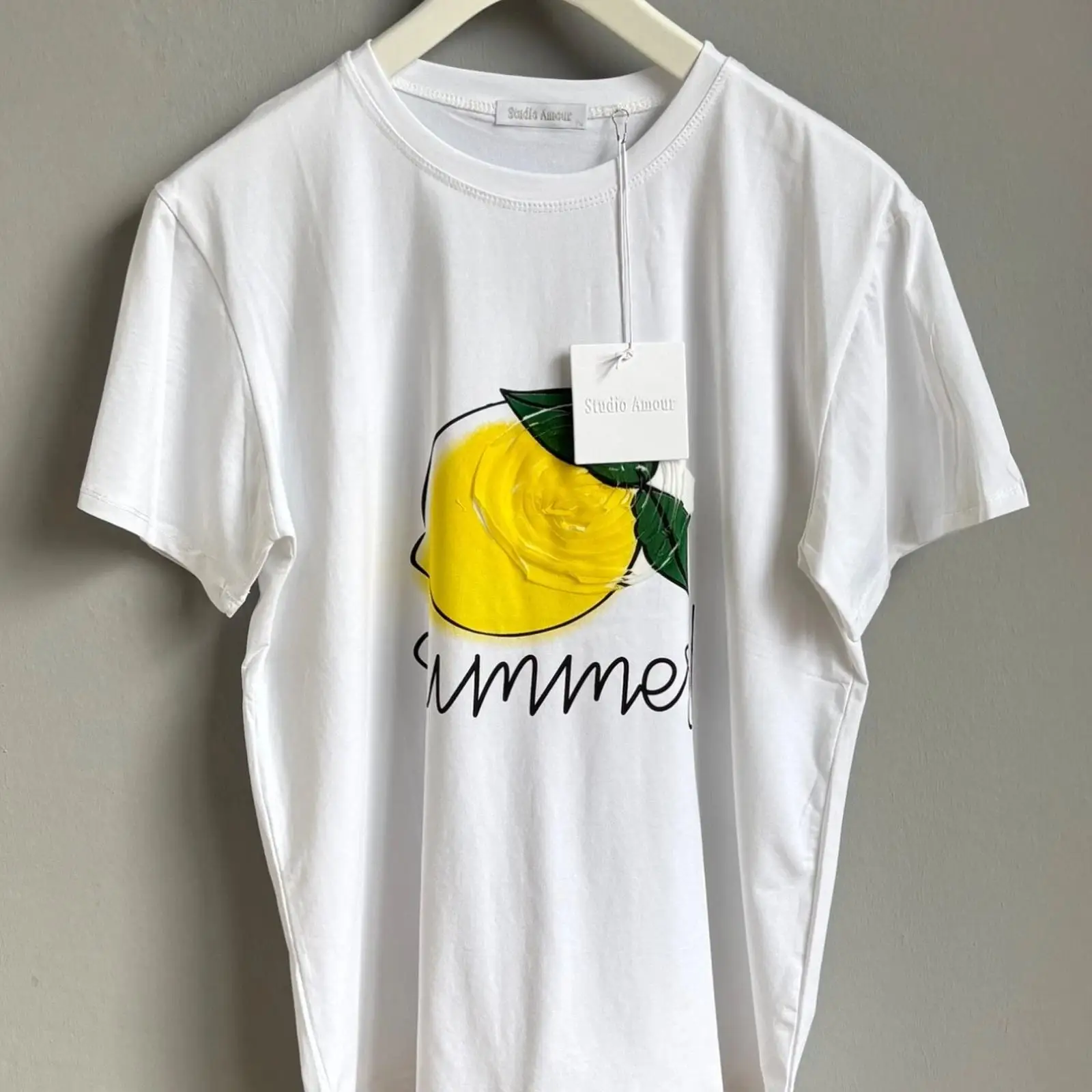 T-shirt blanc d'été Zitrone Gr - Mens Fashion In 40S avis et prix