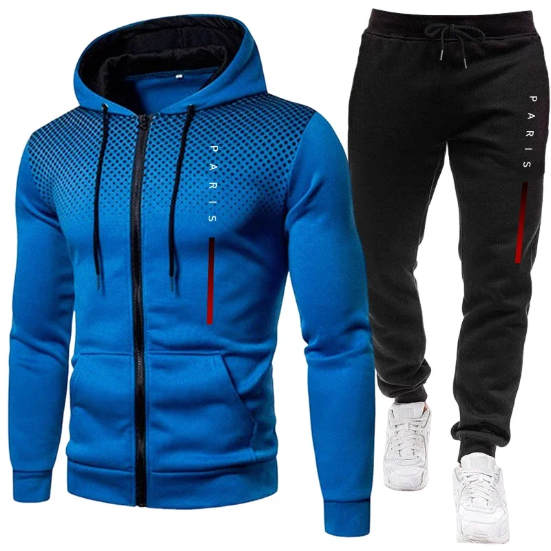 Ensemble de sport décontracté  - Men'S Fashion Zipper Hoodie avis et prix