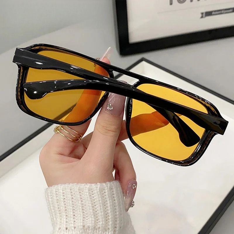 Lunettes de soleil carrées à d - Men'S Fashion Glasses avis et prix