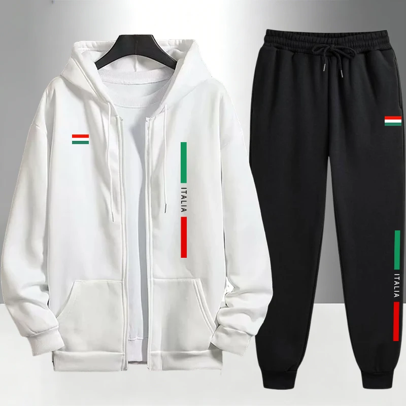 Ensemble de survêtement tendan - Men'S Fashion Zipper Hoodie avis et prix