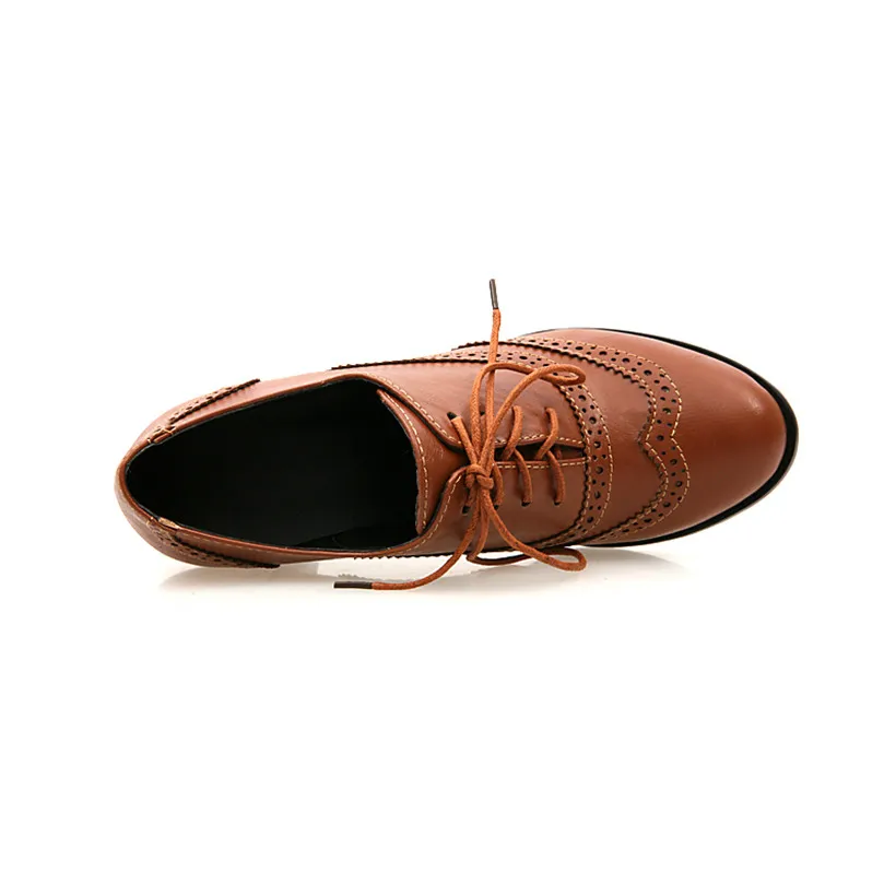 Escarpins britanniques à talon - Oxford Shoes Brogue avis et prix