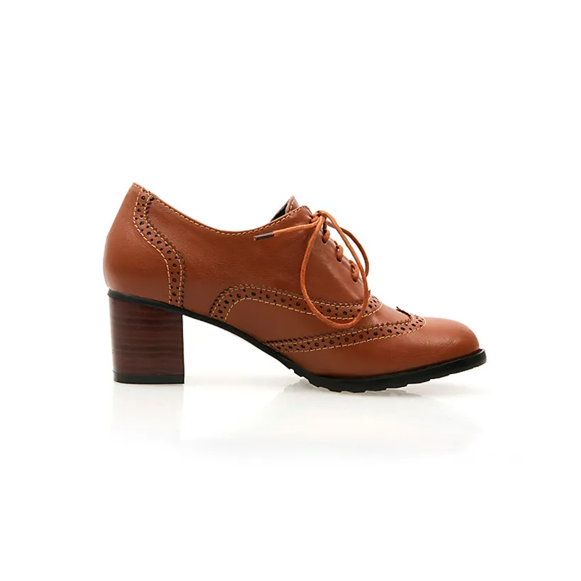 Escarpins britanniques à talon - Oxford Shoes Brogue avis et prix