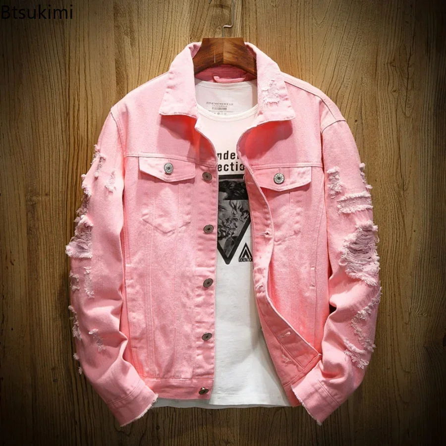 Nouvelle veste en jean pour ho - Mens Fashion Denim Jacket avis et prix