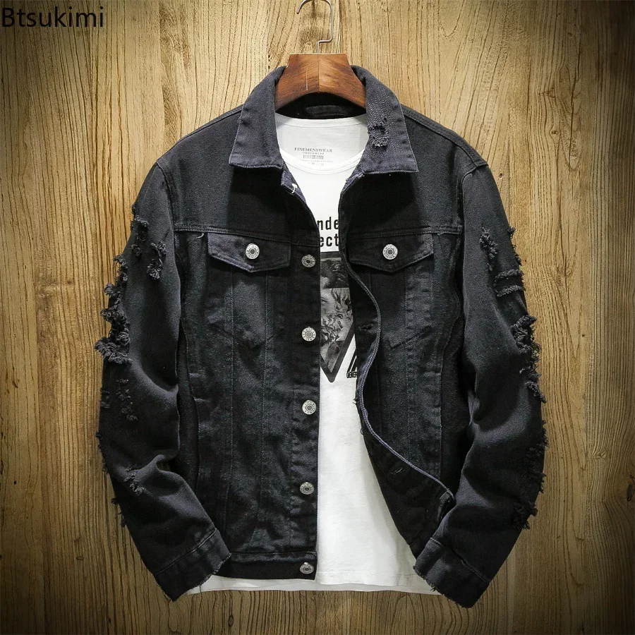 Nouvelle veste en jean pour ho - Mens Fashion Denim Jacket avis et prix