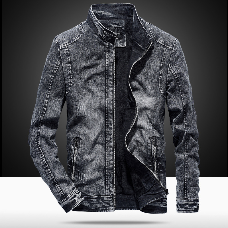 Vestes en jean décontractées e - Mens Fashion Denim Jacket avis et prix