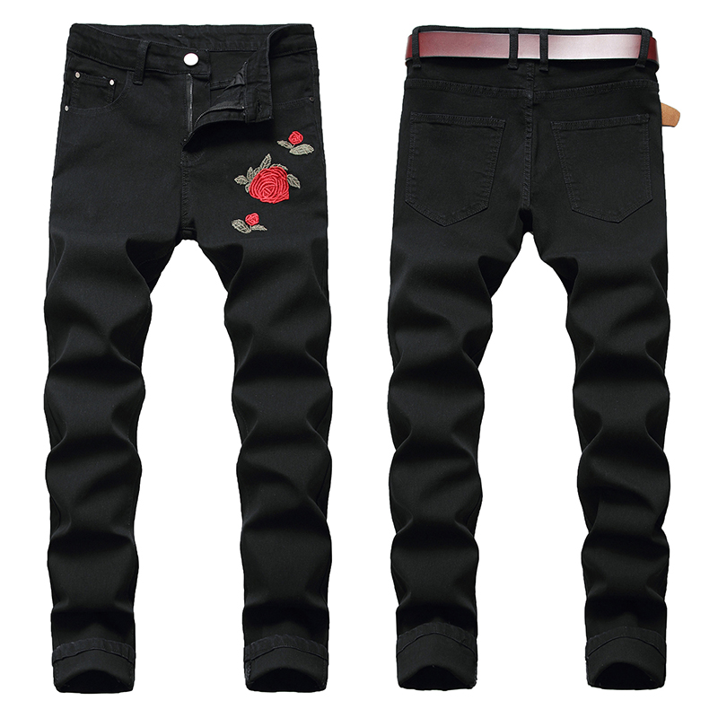Jean slim pour homme avec brod - Men'S Fashion For 60 Year Old avis et prix