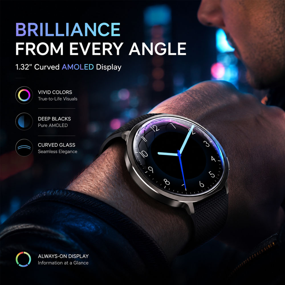 Montre connectée AMOLED Premiu - Men'S Fashion Week 2026 avis et prix