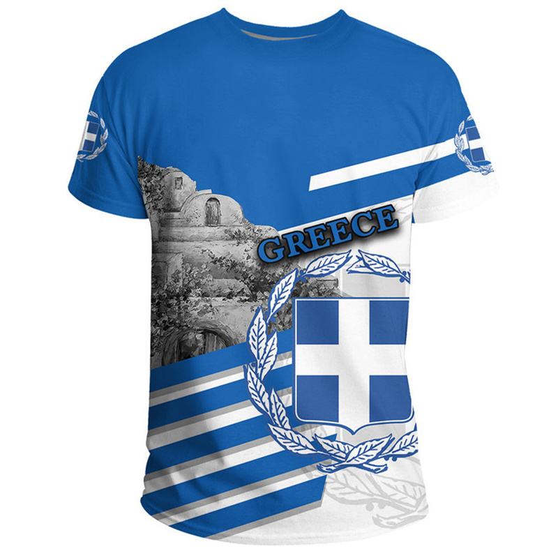 T-shirt graphique imprimé en 3 - Men'S Fashion Greece avis et prix