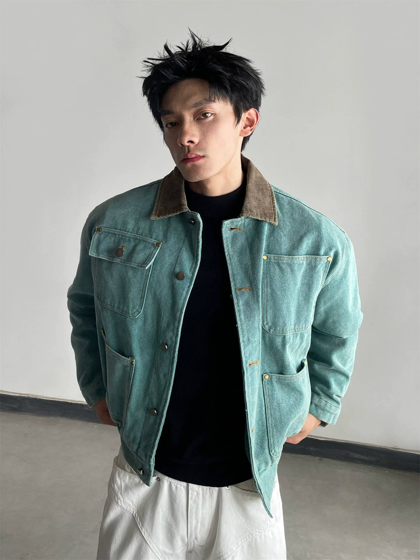 Nouvelle veste en jean vintage - Mens Fashion Denim Jacket avis et prix