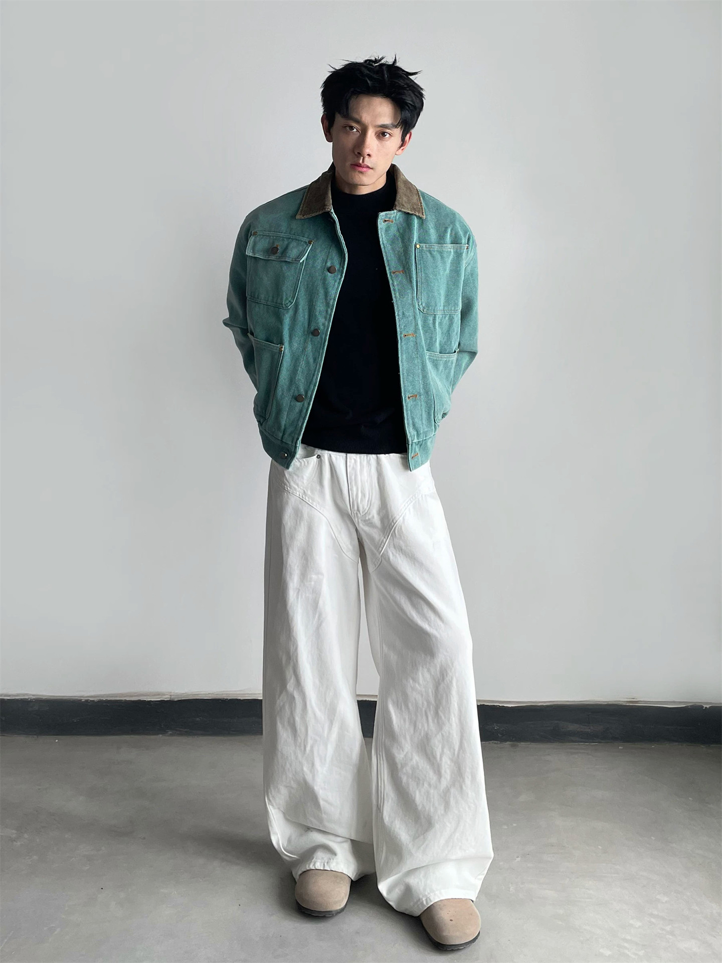 Nouvelle veste en jean vintage - Mens Fashion Denim Jacket avis et prix