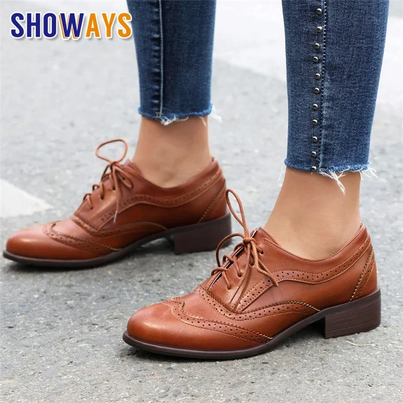 Chaussures plates britanniques - Oxford Shoes Brogue avis et prix