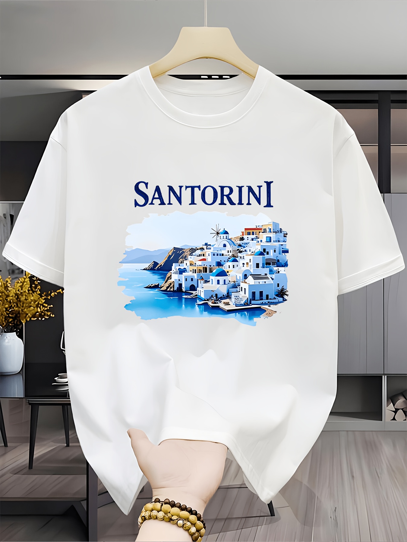 T-shirt vintage avec paysage d - Men'S Fashion Greece avis et prix