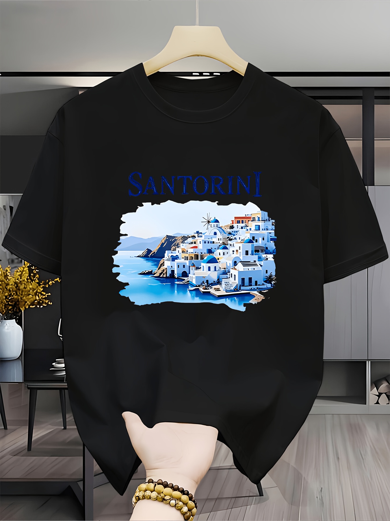 T-shirt vintage avec paysage d - Men'S Fashion Greece avis et prix
