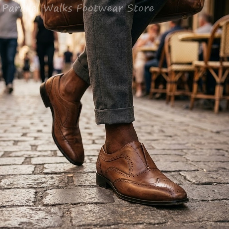 Chaussures Richelieu en cuir m - Oxford Shoes Brogue avis et prix