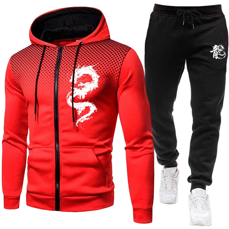 Ensemble de vêtements pour hom - Men'S Fashion Zipper Hoodie avis et prix