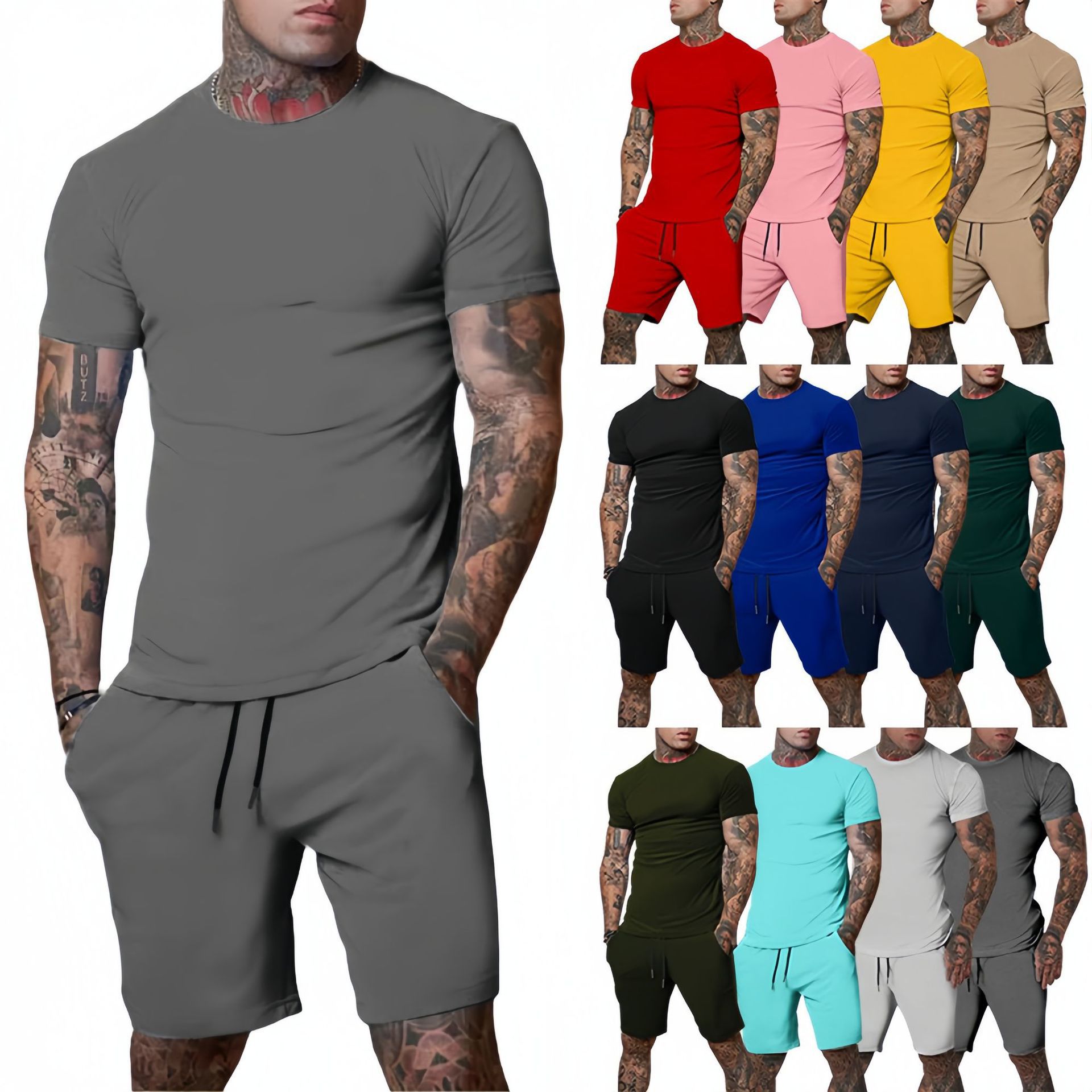 Ensemble de sport d'été décont - Men'S Fashion Undershirt avis et prix