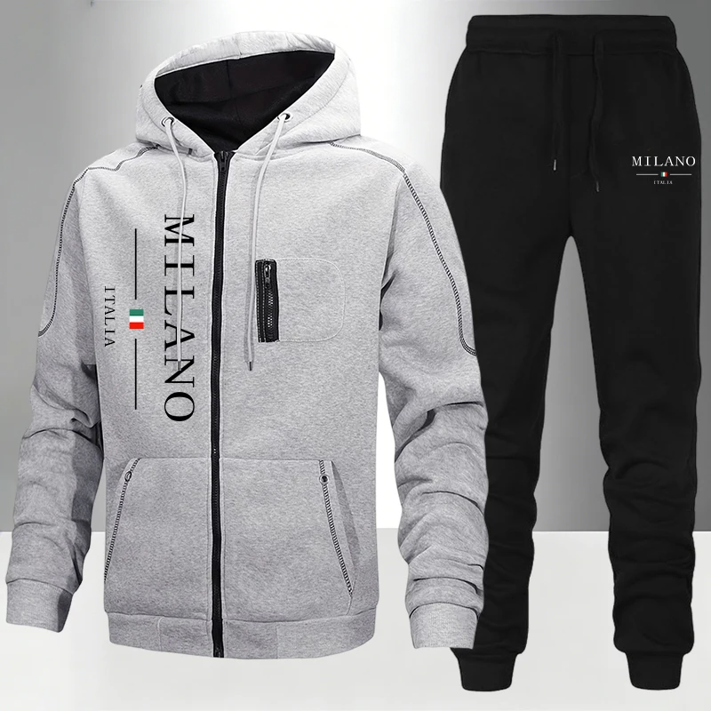 Ensemble de survêtement décont - Men'S Fashion Zipper Hoodie avis et prix