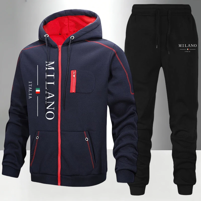 Ensemble de survêtement décont - Men'S Fashion Zipper Hoodie avis et prix
