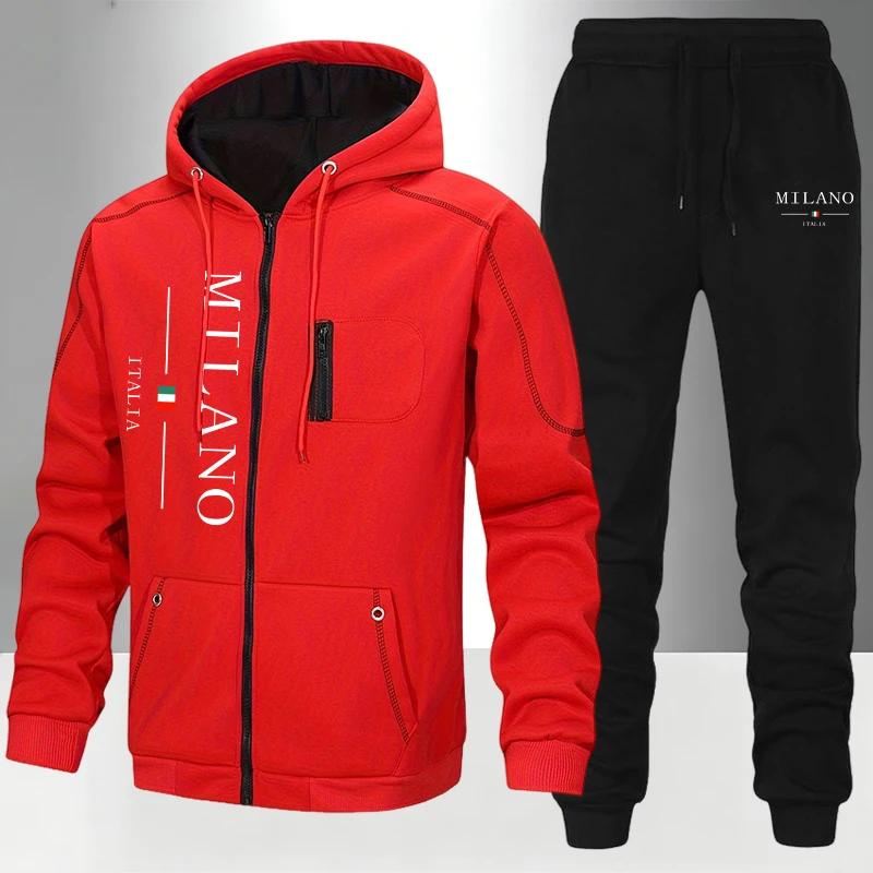 Ensemble de survêtement décont - Men'S Fashion Zipper Hoodie avis et prix