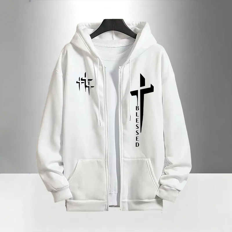 Ensemble de survêtement imprim - Men'S Fashion Zipper Hoodie avis et prix